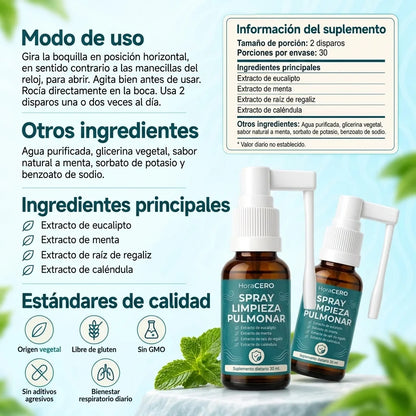 HoraCero™ Spray Limpiador Pulmonar