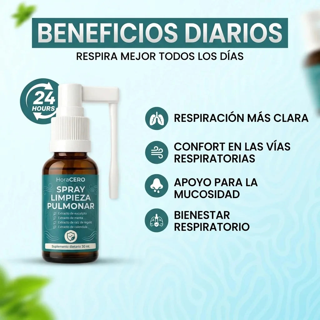 HoraCero™ Spray Limpiador Pulmonar